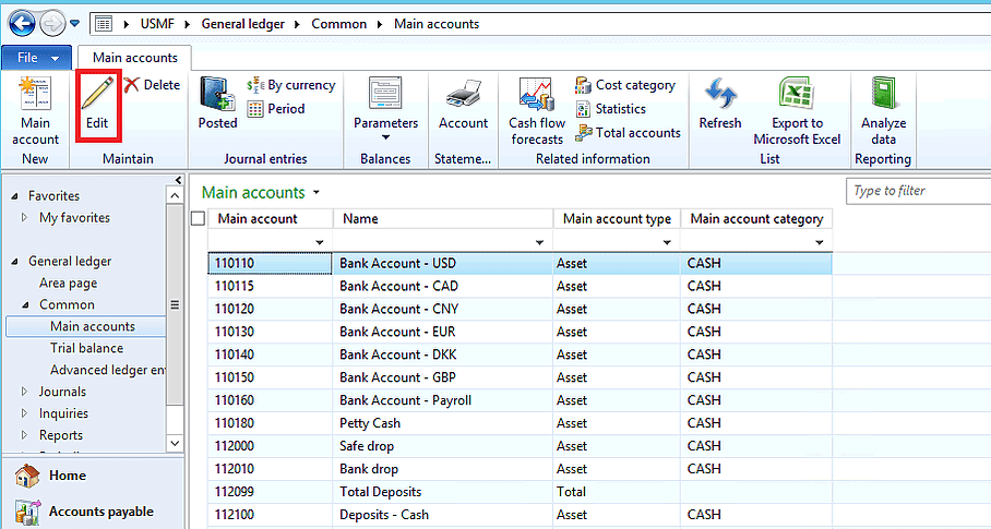 Chart Of Accounts In Microsoft Dynamics Ax 2012