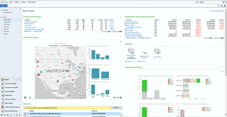 dynamics ax role center