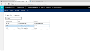 designating inventory owners in dynamics 365