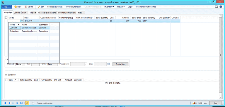 demand forecast dynamics ax 2012
