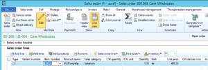 direct delivery sales order dynamics ax