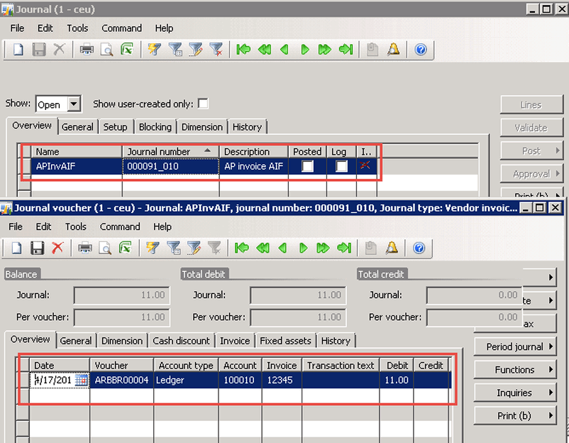 15 invoice journal | Ellipse Solutions