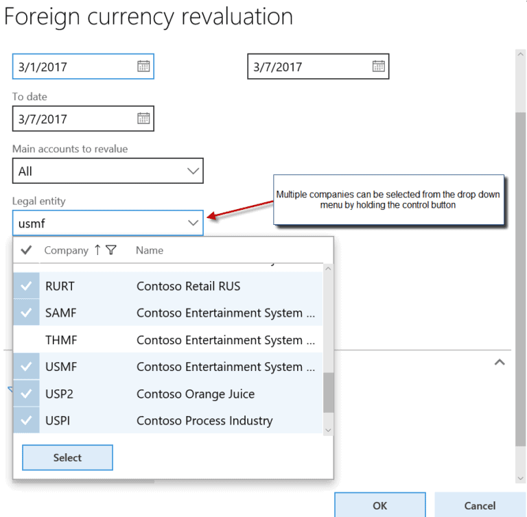 Foreign Currency Revaluation D365