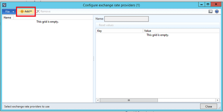 Configure exchange rate providers
