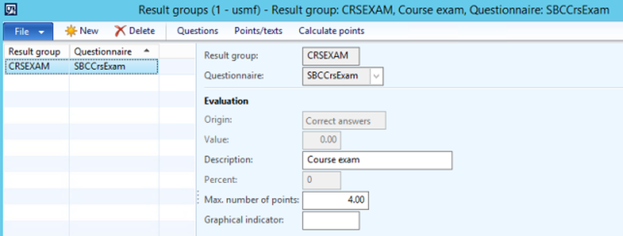 result groups dynamics ax