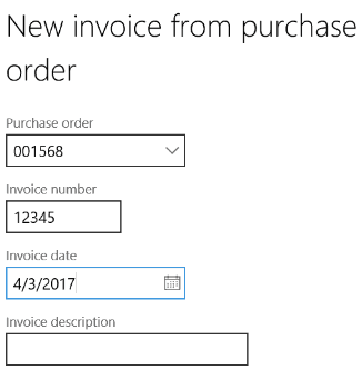 submitting invoices dynamics 365