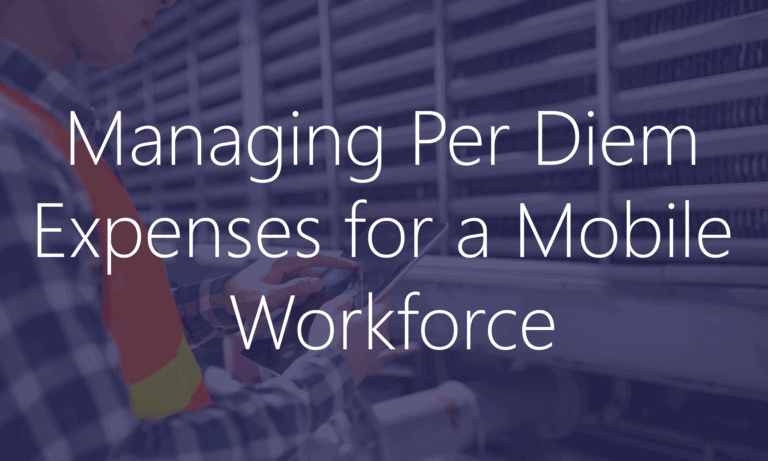 Per Diem Expenses Field Operations Dynamics 365