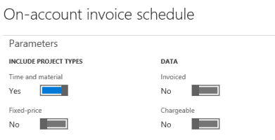 on-account invoice schedule dynamics 365