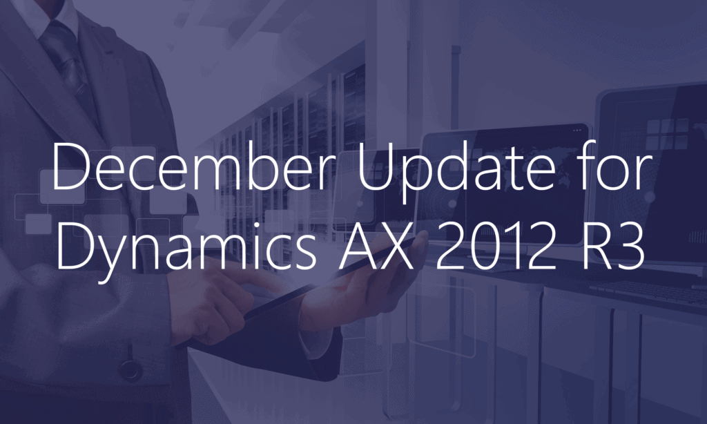 December Update for Dynamics AX 2012 R3