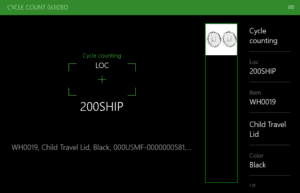 scan location cycle count guided