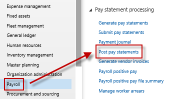 post pay statements