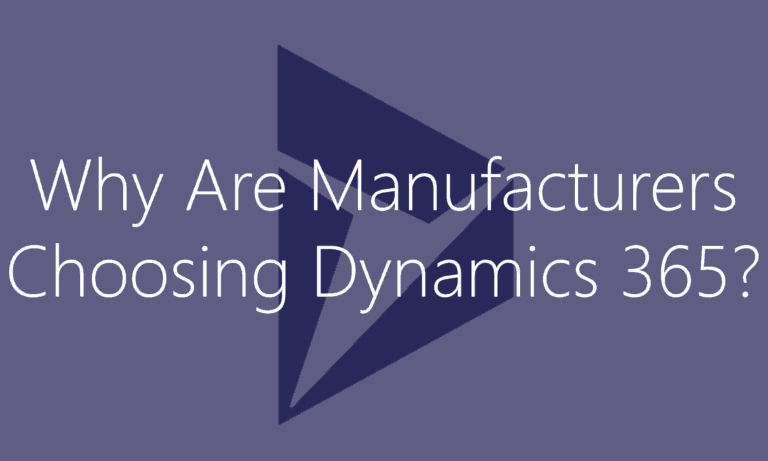 Dynamics 365 for Manufacturing