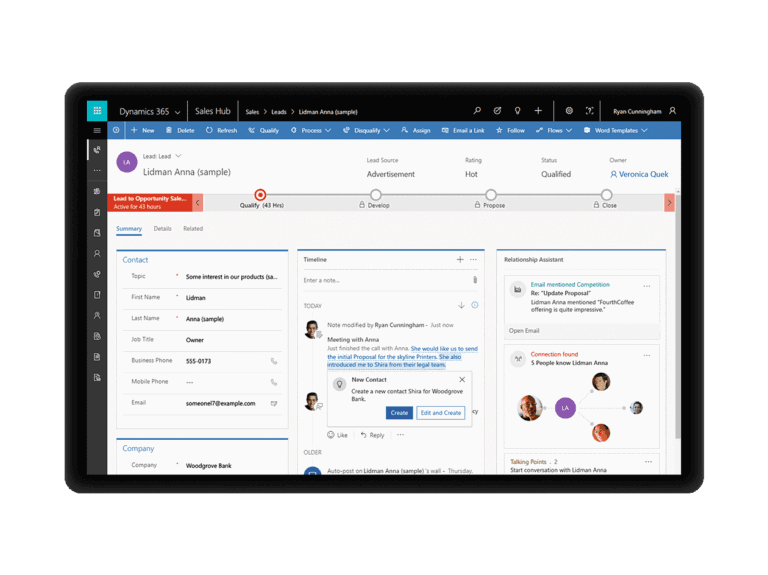 Dynamics 365 AI for Sales