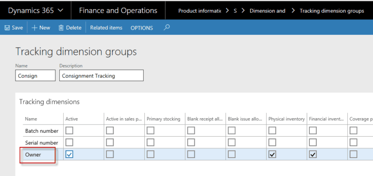 Tracking Dimension Groups