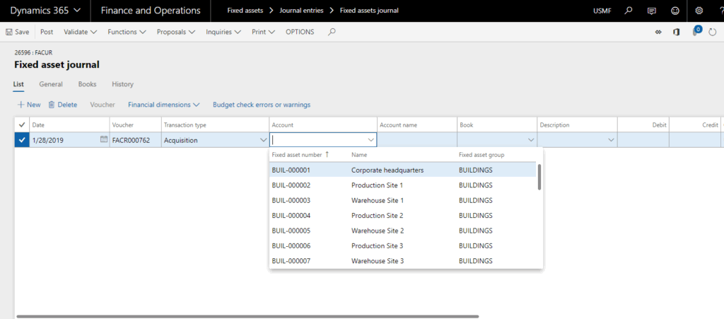 Dynamics 365 for Finance and Operations: Fixed Asset Acquisition ...