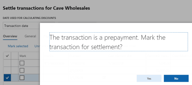 settle transaction confirmation