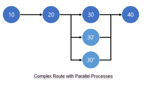 complex route parallel processes
