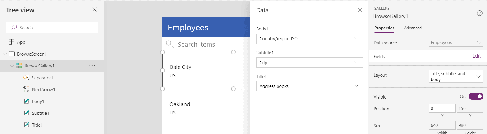 browse gallery powerapps