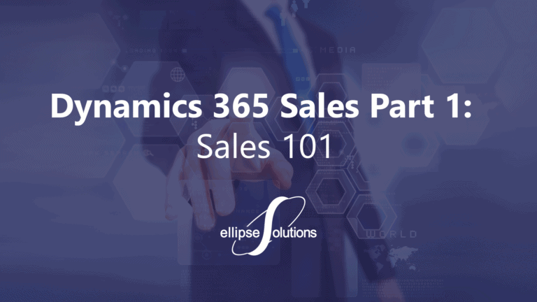 dynamics 365 sales 101