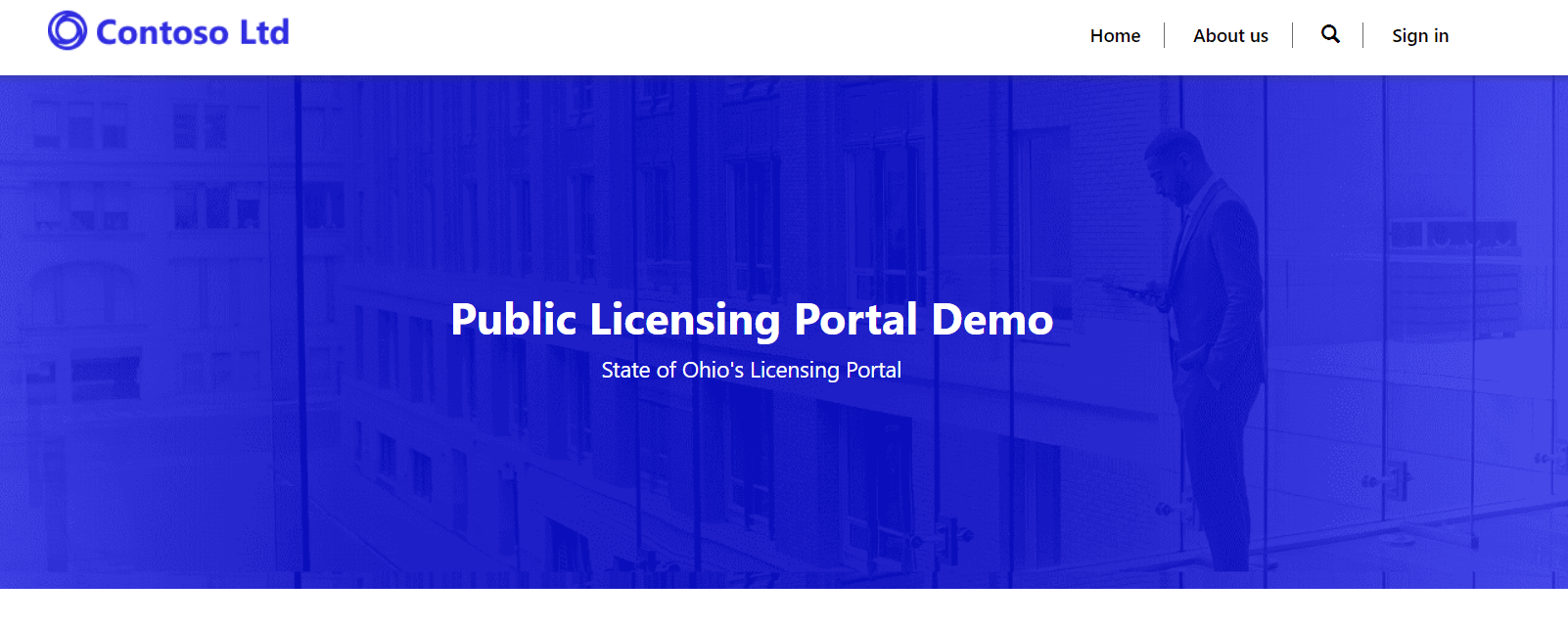 public licensing portal powerapps