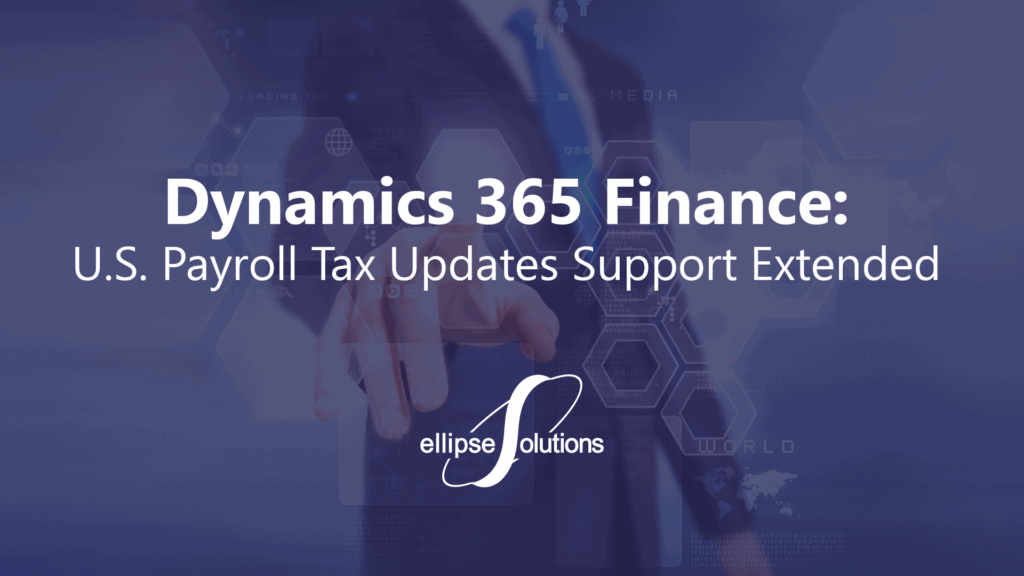 dynamics 365 payroll tax update