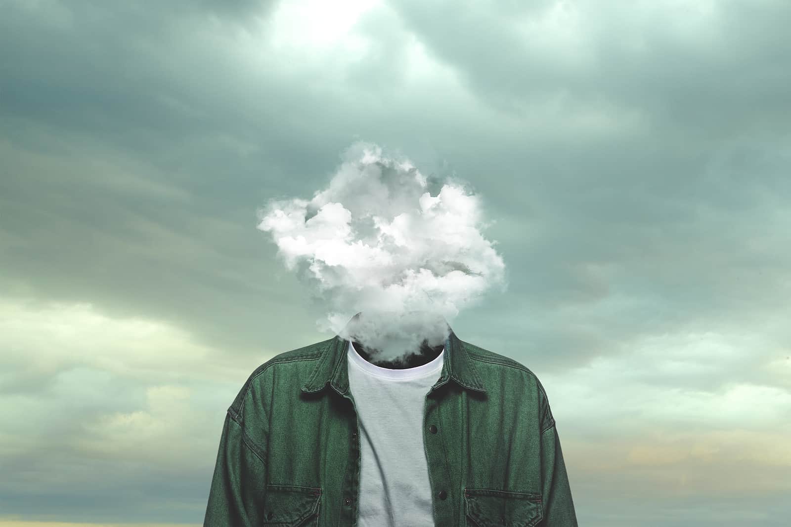 cloud over his head