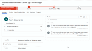 iot alerts d365 customer service hub