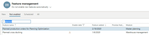 feature management dynamics 365