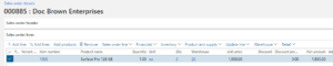sales order details dynamics 365