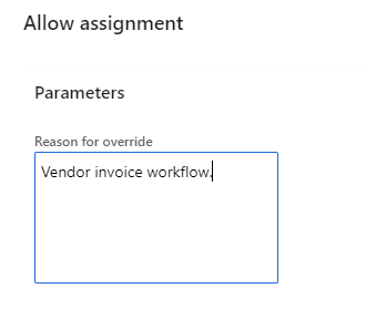 allow assignment parameters