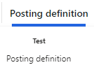 test the posting definitions